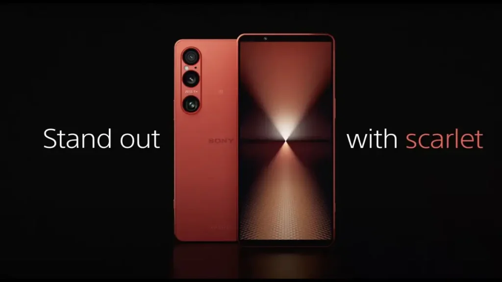 Sony Xperia 1 VI Scarlet color